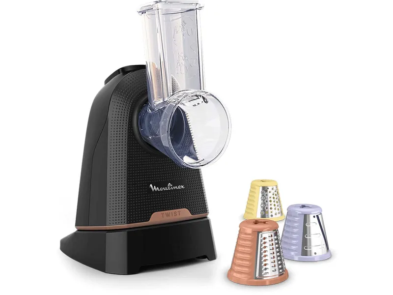 MOULINEX Multi-Zerkleinerer "Fresh Express Twist" mit 3 Edelstahlkegeln, Schwarz, – Produktbild 1 von 1