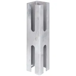 Alberts ALBERTS Zaunpfosten-Adapter, feuerverzinkt passiviert, für Pfosten 60 x 60 mm – Produktbild 1 von 1