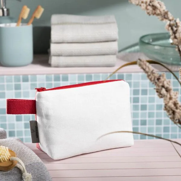 nahtur-design nahtur-design Kosmetiktasche aus 100% Leinen | Kleine Leinentasche, No_18 (grün), – Produktbild 4 von 4
