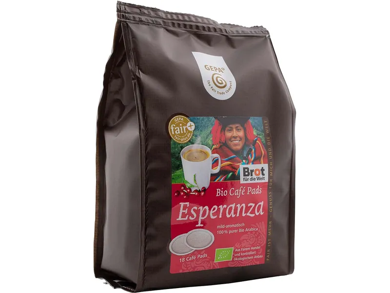 gepa GEPA Bio Kaffeepads "Esperanza" 18 x 7 g – Produktbild 1 von 2