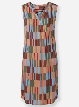 Witt Druckkleid khaki-rotbraun-gemustert – Produktbild 1 von 1