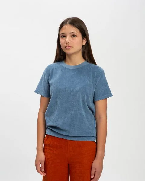 MATONA Matona Frottee T-Shirt für Kinder / Terry Tee, Dusk blue, – Produktbild 1 von 4