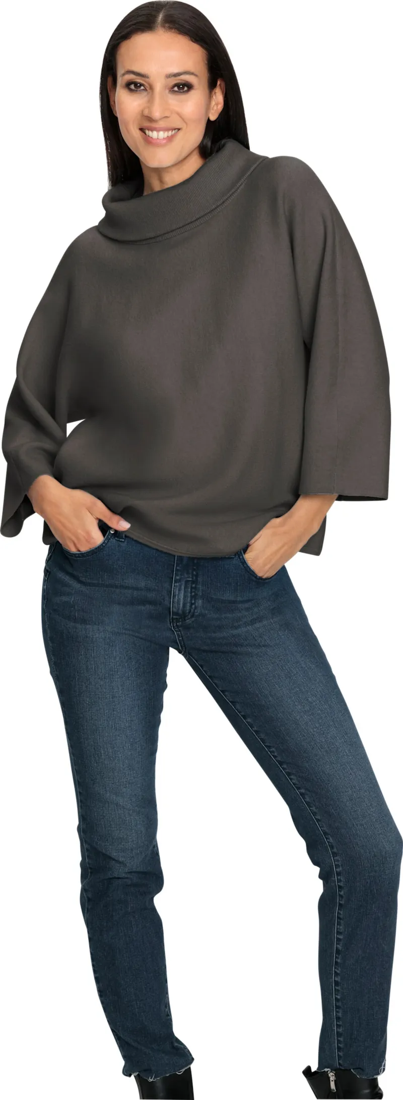 heine 3/4-Arm-Pullover graphit, Graphit, – Produktbild 2 von 2