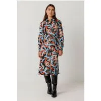 SKFK SKFK Damen vegan Hemdkleid Ibane Mehrfarbig – Produktbild 1 von 1