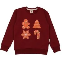 Walkiddy Kinder Sweatshirt aus Bio-Baumwolle in Burgund, GOTS-zertifiziert, kuschelig, strapazierfähig, pflegeleicht und vielseitig kombinierbarer Allrounder von Walkiddy – Produktbild 1 von 1