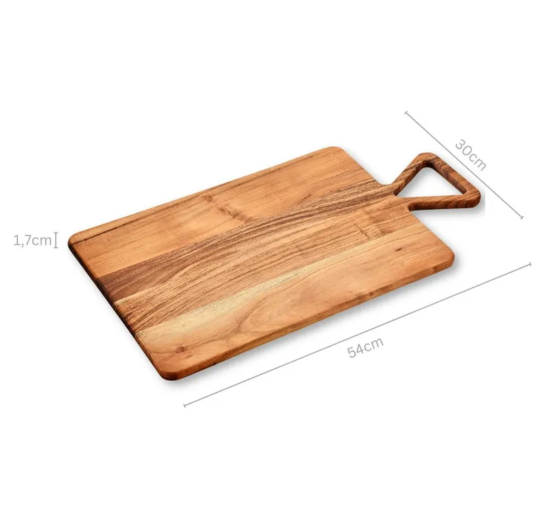 Kesper Kesper Schneidebrett mit Griff, Massivholz, (1-St), FSC-zertifiziertes Akazienholz, Braun, – Produktbild 3 von 3