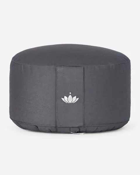 Lotuscrafts Lotuscrafts Meditationskissen Extra Hoch - Sitzhöhe 20cm - GOTS Zertifiziert, Anthrazit, – Produktbild 3 von 4