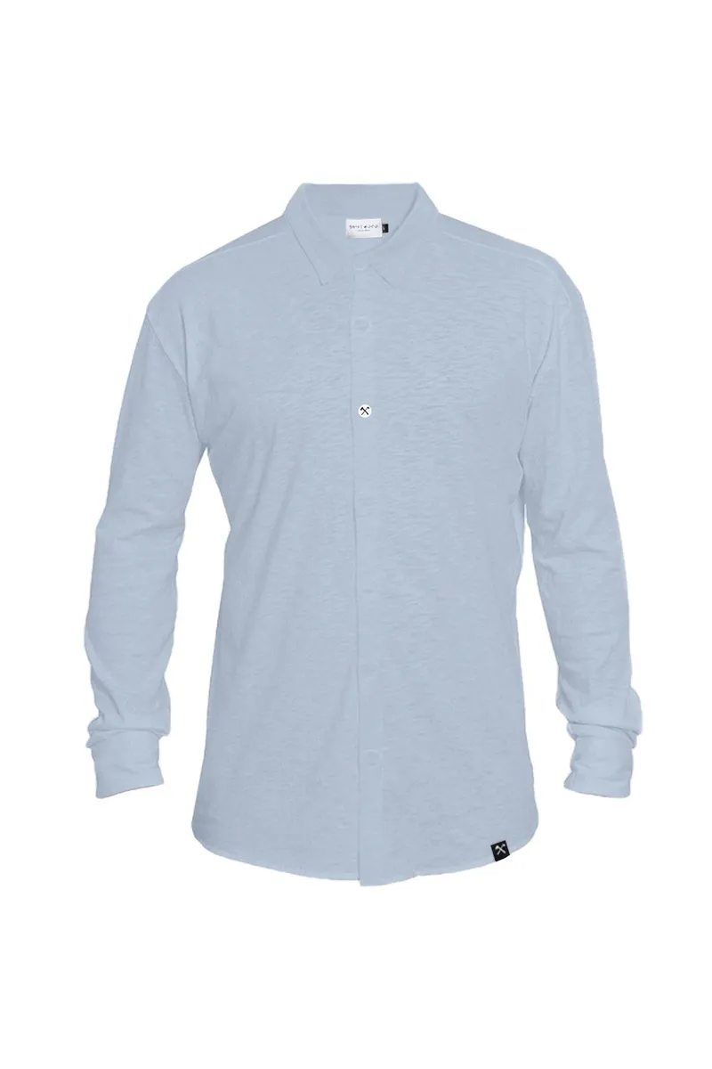 The Driftwood Tales The Driftwood Tales Herren vegan Hemd - Hellblau, Blau, – Produktbild 1 von 2
