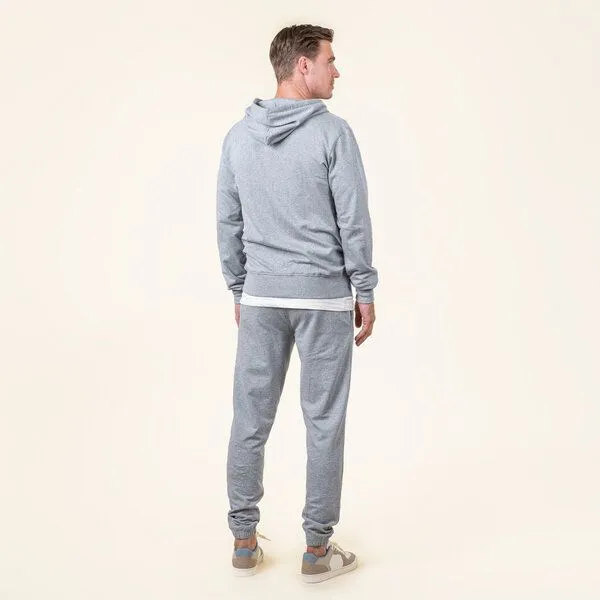 Living Crafts Living Crafts Herren Kapuzenjacke - CAMERON, Grey melange, – Produktbild 3 von 4