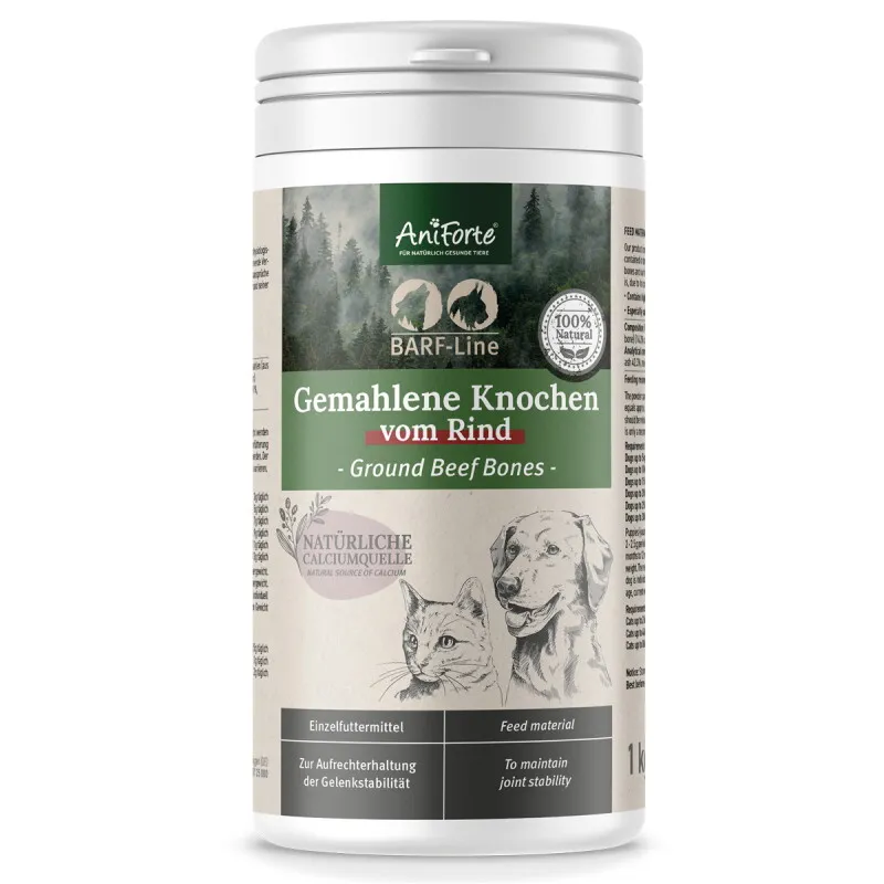 AniForte AniForte BARF-Line Gemahlene Knochen vom Rind 1 kg – Produktbild 1 von 2