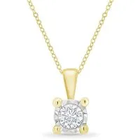 Eppi Eppi Goldener Anhänger mit synthetischem Diamanten Yasu – Produktbild 1 von 1
