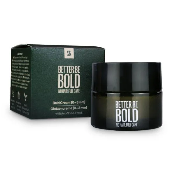 BETTER BE BOLD BETTER BE BOLD – Bio Glatzencreme mit Anti-Shine-Effekt (50 ml) – Produktbild 1 von 4