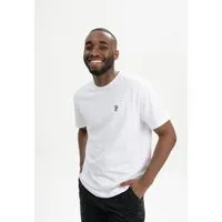 MELA T-Shirt schwer Style PRAVIN Embroidery | von MELA | Fairtrade & GOTS zertifiziert, Weiss / kaffee, – Produktbild 1 von 1