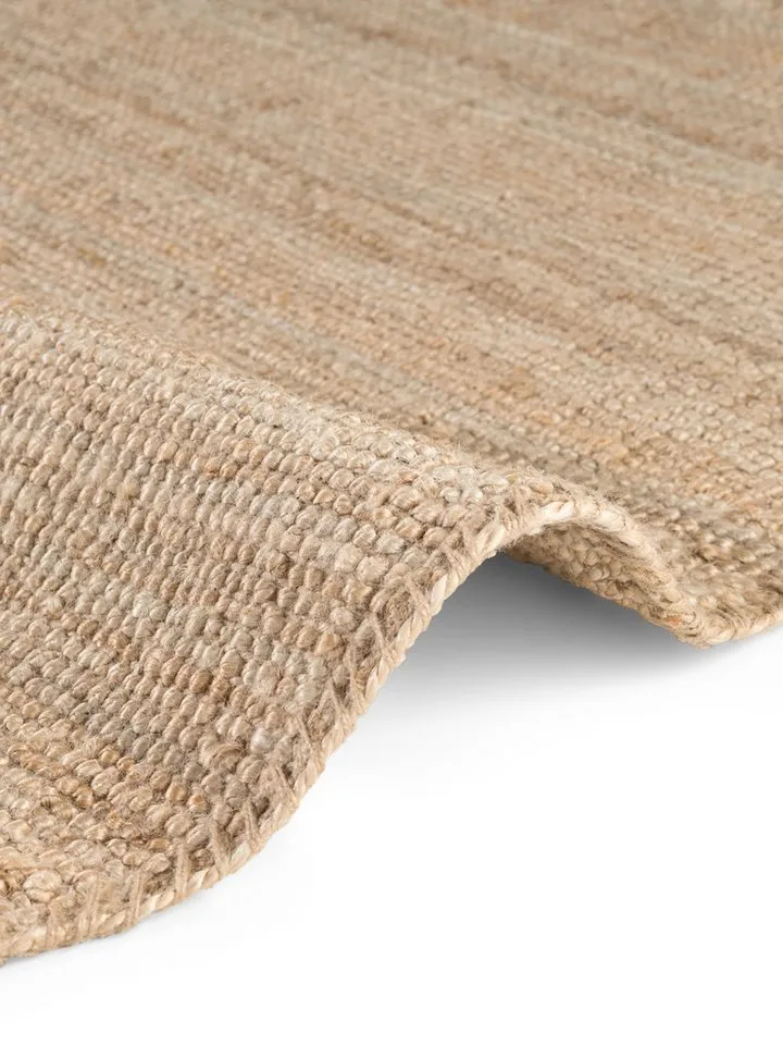 HANSE Home Teppich Jaipur Juteteppich, als Läufer und in Rund, rund, Höhe: 10 mm, 100% Naturfaser, Wohnzimmer, Esszimmer, Schlafzimmer, Goldfarben, – Produktbild 5 von 5
