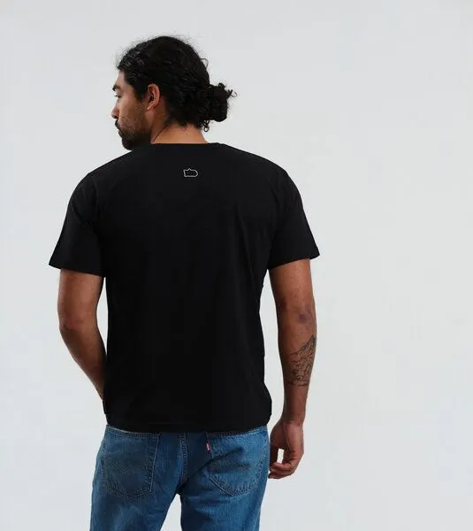 Gary Mash GARY MASH T-Shirt Zugvogel aus Biobaumwolle, Schwarz, – Produktbild 4 von 4