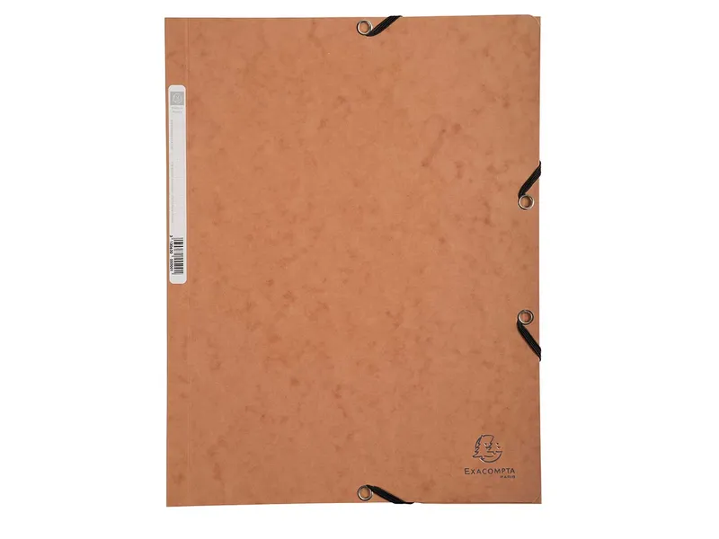 Exacompta 25 Exacompta Sammelmappen, Colorspan-Karton, 400 g/m², DIN A4, 3 Klappen, tabak – Produktbild 1 von 1