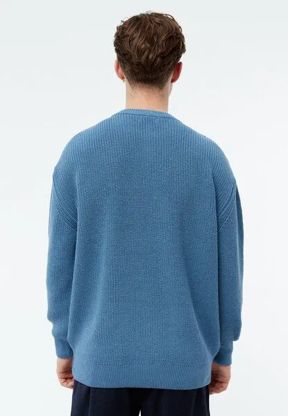 Givn Berlin Givn Berlin Strickpullover GBBRENDAN loose Fit aus Bio-Baumwolle, Hellblau, – Produktbild 4 von 4