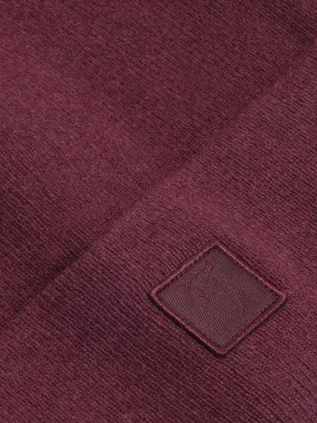 KnowledgeCotton Apparel KnowledgeCotton Apparel Mütze - LEAF Beanie organic wool - GOTS, Fig, – Produktbild 3 von 4