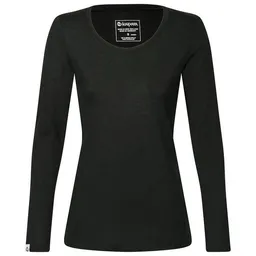 Kaipara - Merino Sportswear Kaipara - Merino Sportswear Merino Langarmshirt Slimfit 200 weiter Rundhals Damen – Produktbild 1 von 1