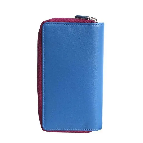Vargu Vargu Echtleder Geldbörse SABA 1-A, Blue - cranberry, – Produktbild 4 von 4