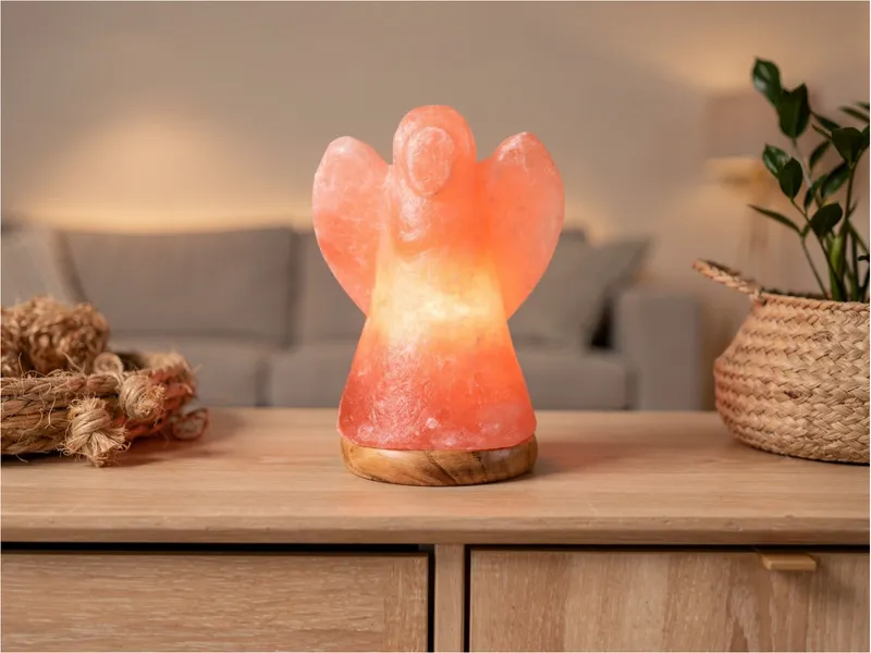 Wagner Life Design Beleuchteter Salzkristall Engel "Rock" Höhe ca. 19 cm – Produktbild 2 von 2