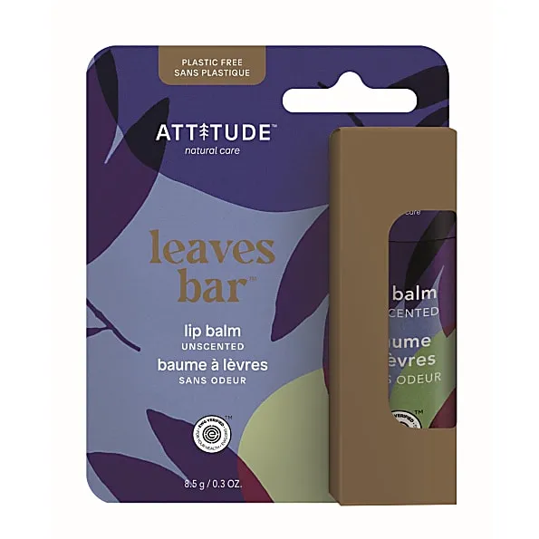 Attitude Attitude Leaves Bar Lip Balm Unscented - parfumfrei – Produktbild 1 von 1