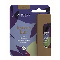 Attitude Attitude Leaves Bar Lip Balm Unscented - parfumfrei – Produktbild 1 von 1