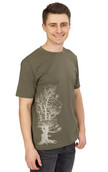 Life-Tree Life-Tree Organic Fairwear Shirt Men Pine Tree, Grün, – Produktbild 2 von 4