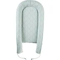 HANS NATUR Babynest Bio-Baumwolle, Kapok, Naturlatex, Maße 105 x 55 cm Raute mint, Grün, – Produktbild 1 von 1