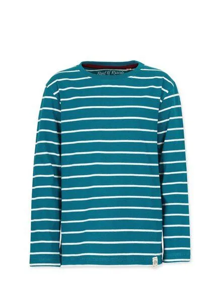 Band of Rascals Band of Rascals Striped Longsleeve, Petrol-cream, – Produktbild 1 von 4
