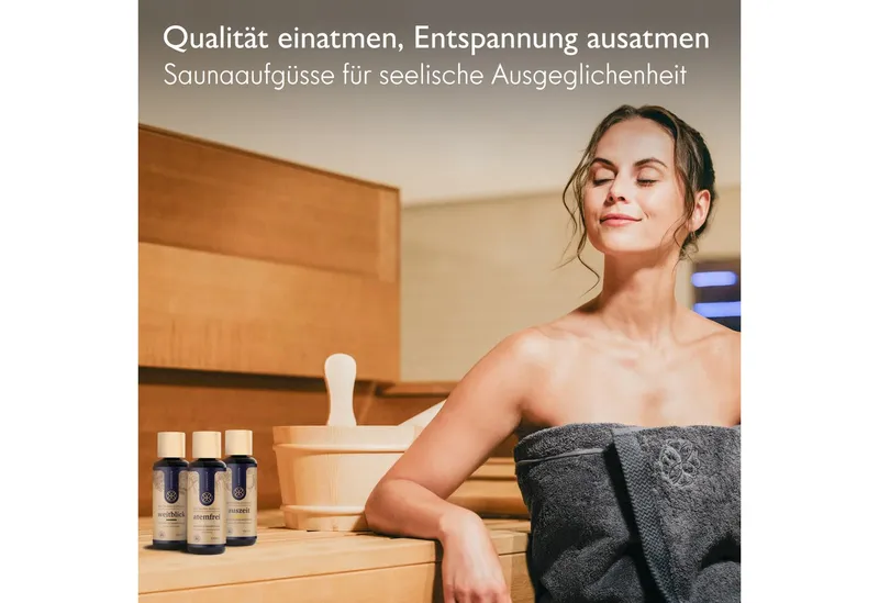 Liebenstein Sauna-Aufgussset Wohlfühl-Trio Duftöle mit naturreinen ätherischen Ölen (erfrischendes Sauna Aufgussöl, 3-tlg) 3 Bio Saunaaufgüsse à 100 ml – Produktbild 2 von 5