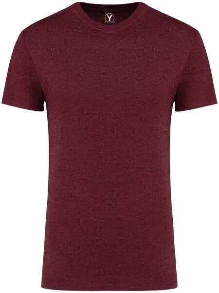 YTWOO YTWOO Basic Herren T-Shirt aus gekämmter Bio-Baumwolle, Wine heather, – Produktbild 2 von 2