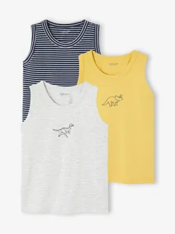 Vertbaudet 3er-Pack Trägershirts Jungen – Produktbild 1 von 1
