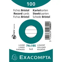 Exacompta Exacompta Karteikarte DIN A7 liniert – Produktbild 2 von 2