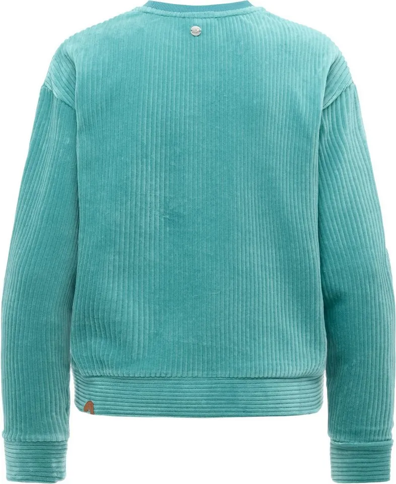 ragwear ragwear Sweatshirt Dellani Cordy Langarm Oberteil in Kord-Optik, Grün, – Produktbild 3 von 4