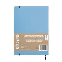 Share share Notizbuch DIN A5 punktkariert, hellblau – Produktbild 3 von 3