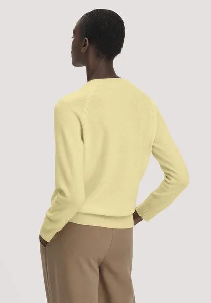 hessnatur hessnatur Strick Pullover Relaxed aus Cashmere mit Recycling-Anteil, Dunkle vanille, – Produktbild 2 von 4