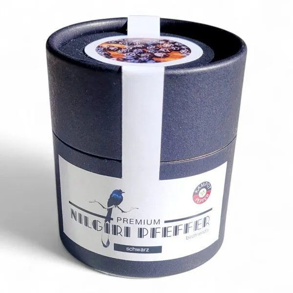 BAGHI BAGHI Nilgiri Pfeffer bio schwarz ganz, Single Plantation/ Indien – Produktbild 1 von 4