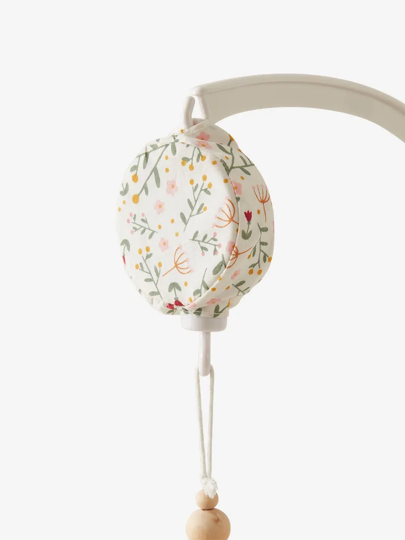 Vertbaudet Musikmobile BLUMENZAUBER, Weiß bedruckt, – Produktbild 3 von 4
