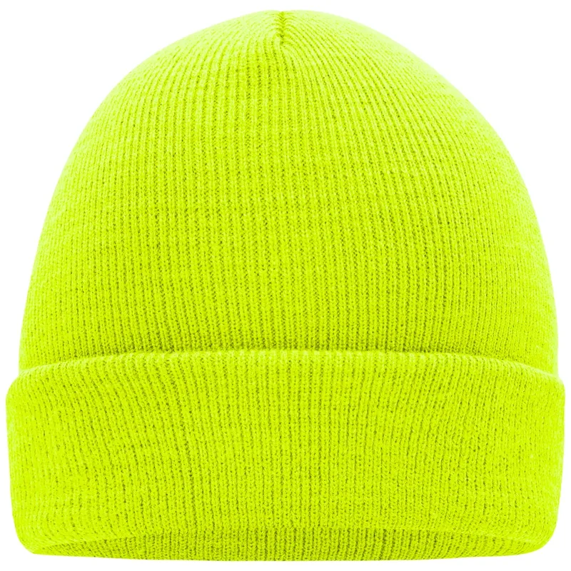 Myrtle Beach myrtle beach Klassische Strickmütze in vielen Farben MB7500 Gr. one size bright-yellow – Produktbild 1 von 1