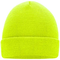 Myrtle Beach myrtle beach Klassische Strickmütze in vielen Farben MB7500 Gr. one size bright-yellow – Produktbild 1 von 1