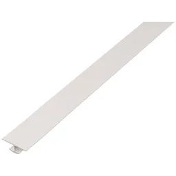 Alberts ALBERTS H-Profil, PVC weiß, LxB obenxHxB unten 2000 x 25 x 4 x 12 mm – Produktbild 1 von 1