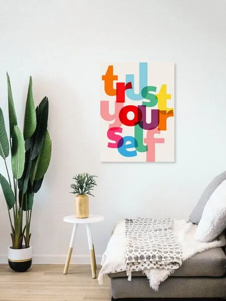 Photocircle Photocircle Poster / Leinwandbild - Trust Yourself Typography – Produktbild 4 von 4