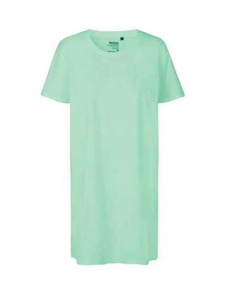 Neutral Neutral® Damen T-Shirt von Neutral Bio Baumwolle Lang Lounge Shirt, Dusty mint, – Produktbild 2 von 4