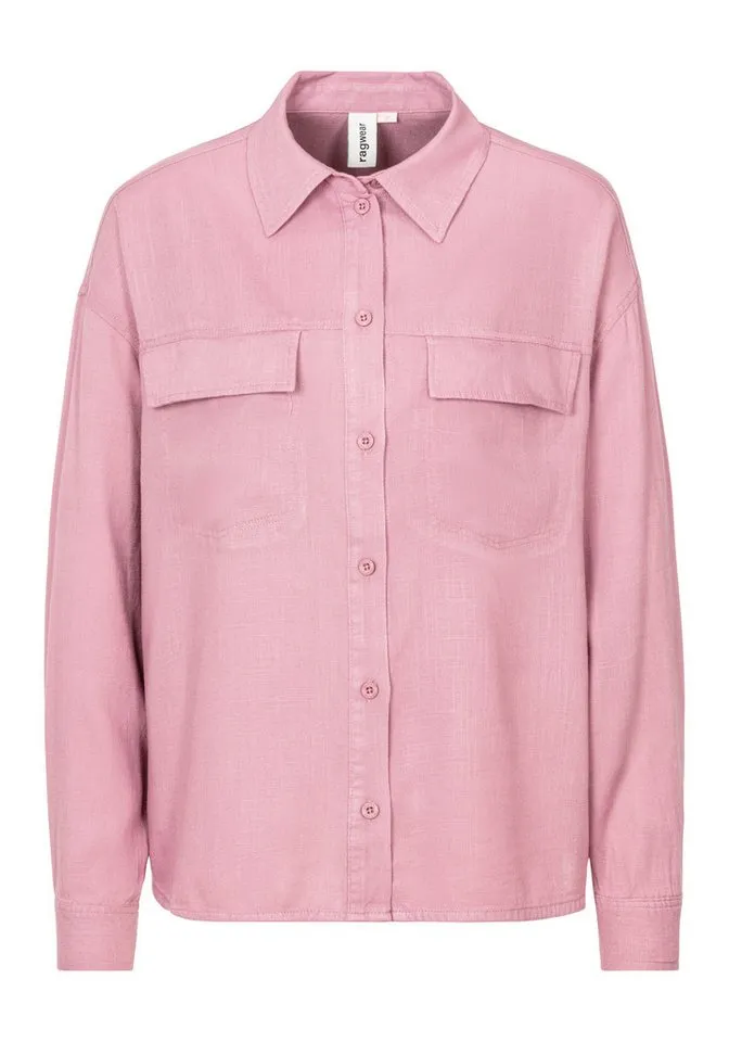 ragwear ragwear Langarmshirt JOCASTA mit Leinen, relaxed fit, Rosa, – Produktbild 2 von 4