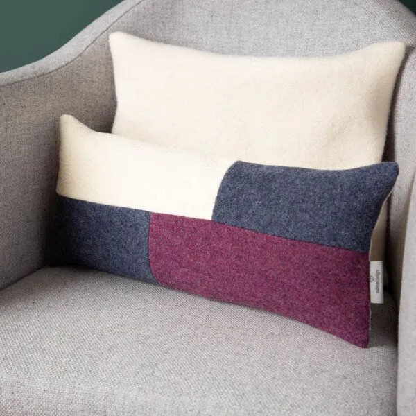 nahtur-design nahtur-design Rückenkissen mit Wollefüllung | Rückenstützkissen, No_23 (bunt), – Produktbild 1 von 4
