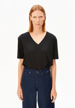 ARMEDANGELS ARMEDANGELS V-NECK Damen T-Shirt aus TENCEL Lyocell Mix – Produktbild 1 von 1