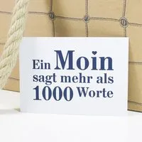 Bow & Hummingbird Bow & Hummingbird Postkarte Moin – Produktbild 1 von 1