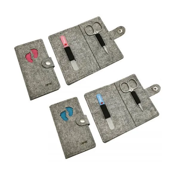 Canal Instrumente Canal Instrumente Maniküre-Set aus Filz für Babys & Kleinkinder, Blau, – Produktbild 1 von 4