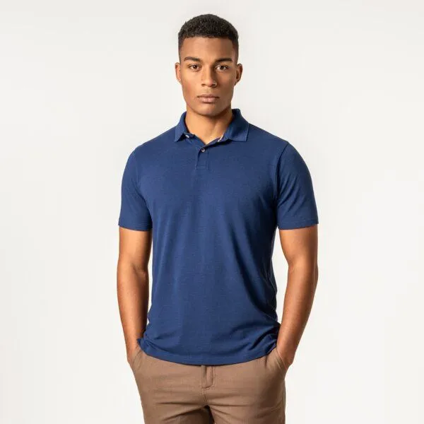 Living Crafts Living Crafts Polo-Shirt - TIRMON, Classic blue (blau), – Produktbild 2 von 3